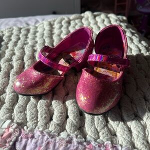 Disney Pink Glitter Dress Shoes for Kids